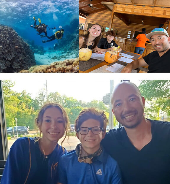 man grabbing nose and grimacing